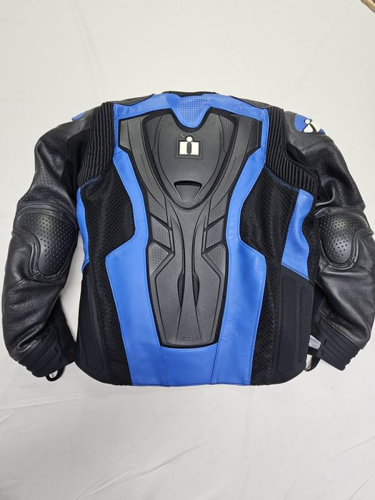 Geacă moto din piele Icon 48 S-M
