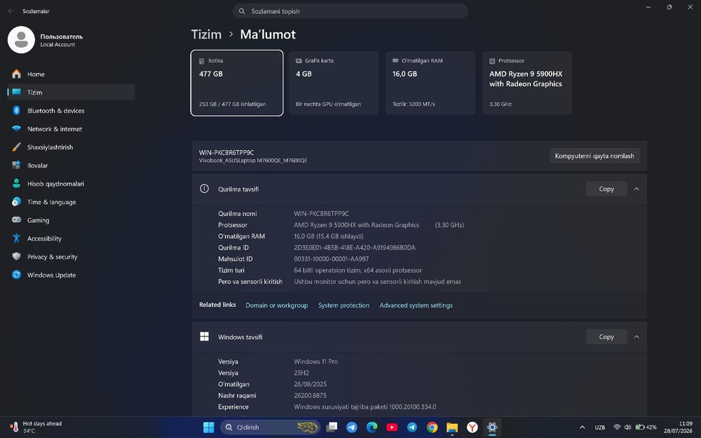 Asus VivoBook 16X Oled M7600QE