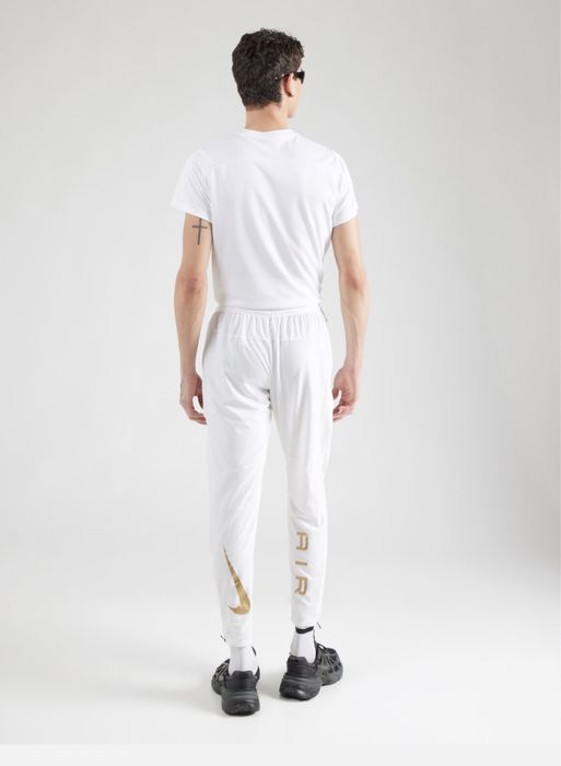 Pantaloni sport Nike albi nepurtati masura M