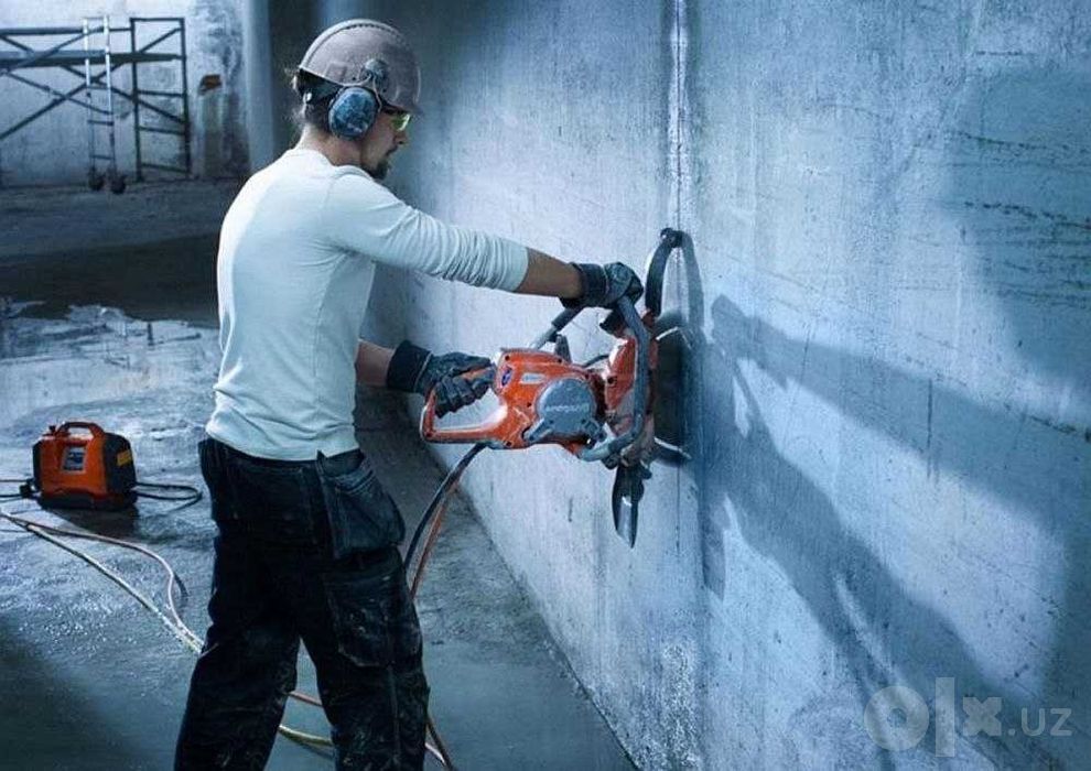 Beton teshish beton kesish almazni rezka almazni bur beton buzish