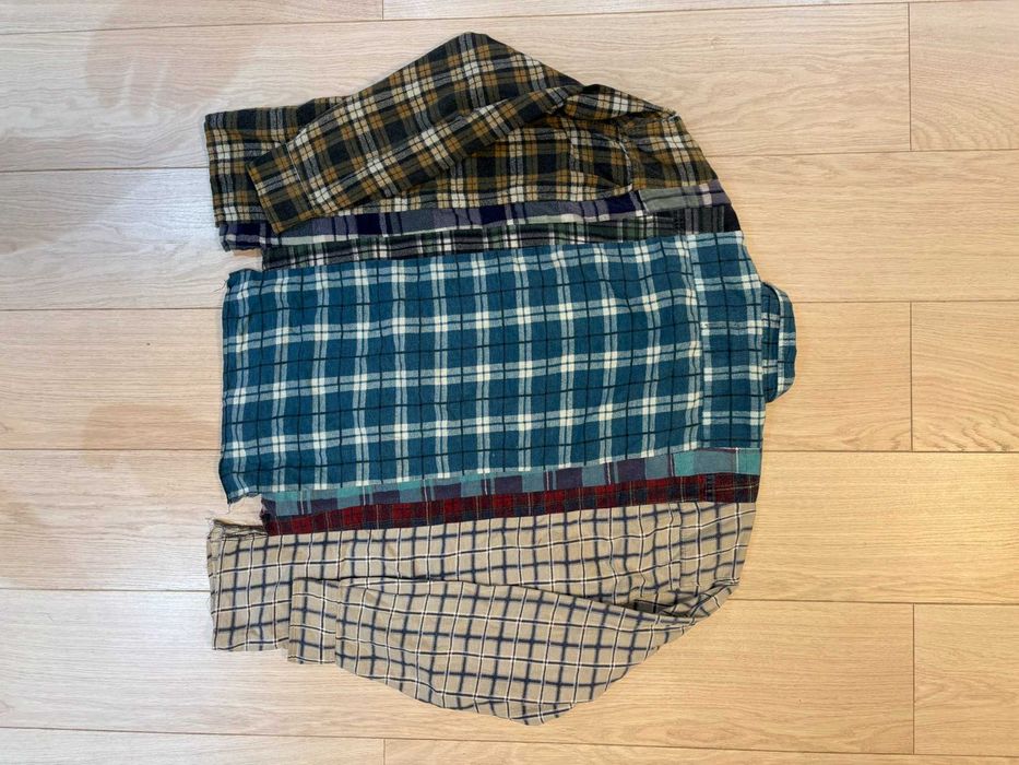 Needles Patchwork Checkered Button Up Shirt