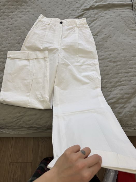 Белые брюки massimo dutti