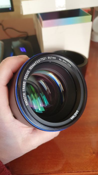 Obiectiv Laowa 105mm f2 STF (optica superba) pt Nikon F plus cadouri