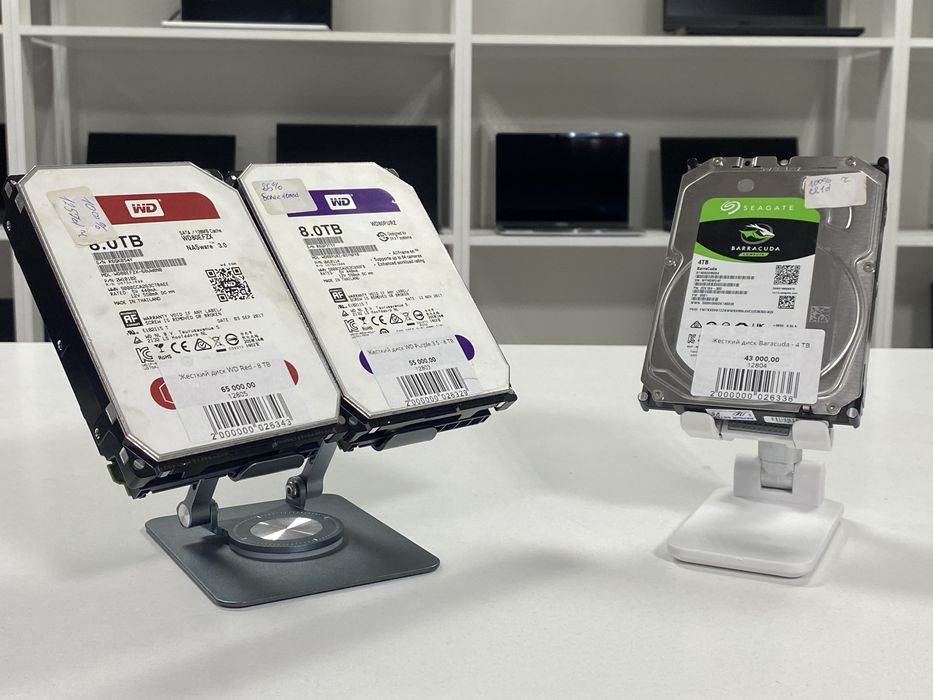 Жесткие диски WD Red,Purple,Baracuda - 3.5 4TB/8TB