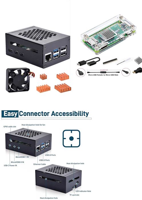 Raspberry Pi Case,Camera,LCD Touch Screen