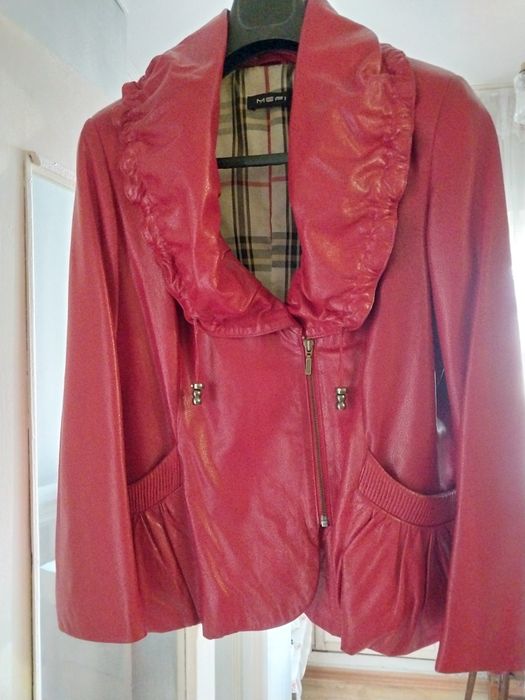 Пиджак женский кожаный
