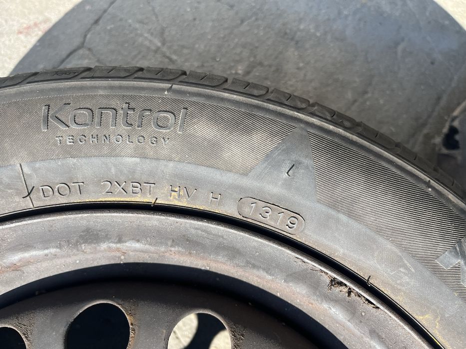 2 бр. железни джанти 15” 4х100 за Opel Meriva с летни гуми 185/60/15