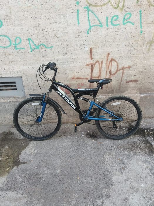 Bicicleta full suspension muddyfox transmisie 3x6