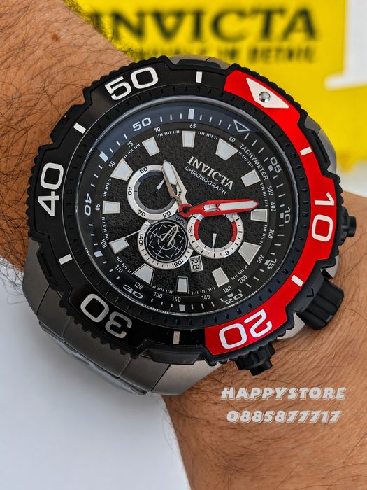 INVICTA Commandor Titanium Red 71 mm, Инвикта нов мъжки часовник