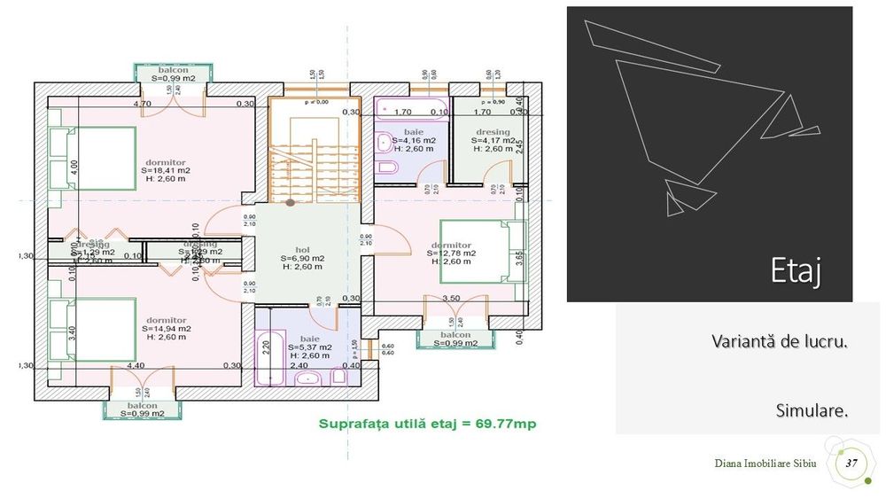 Construiește casa ta pe teren intravilan în Sibiu, str Viile Sibiului.