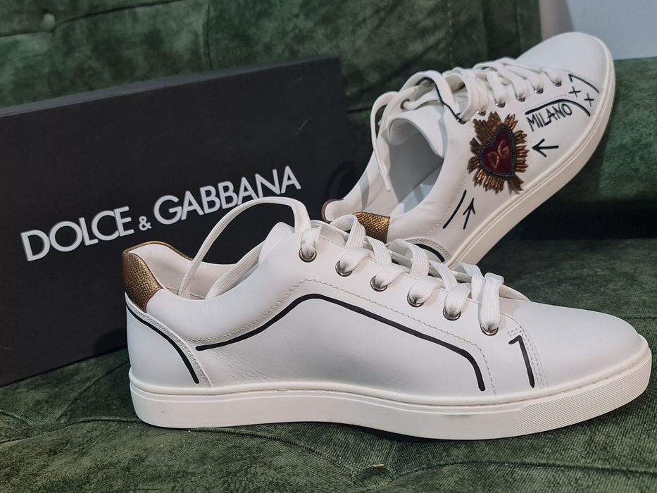 Sneakersi Dolce & Gabbana NOI Originali,Piele,marime 43! Cadoul Ideal