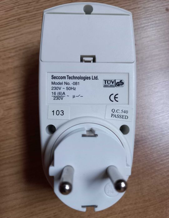 Седмичен програмируем таймер за контакт