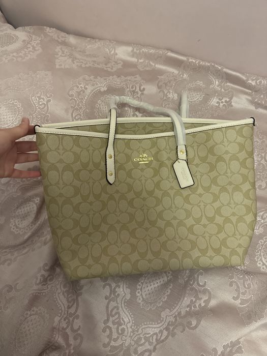 Сумка шоппер Coach бежевый