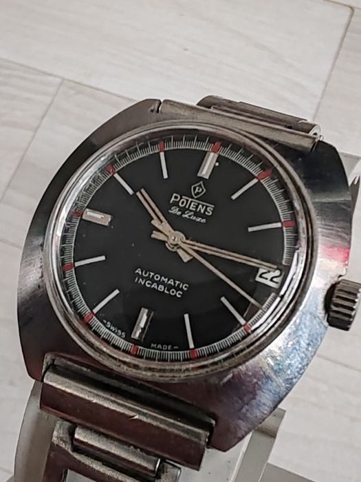 Ceas Potens De Luxe Automatic Calendar 35 mm Funcționează excelent!