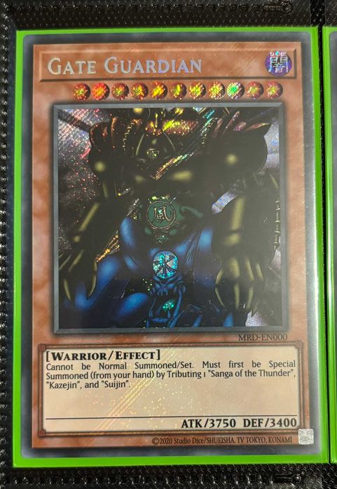 YuGiOh Gate Guardian Secret Rare MRD