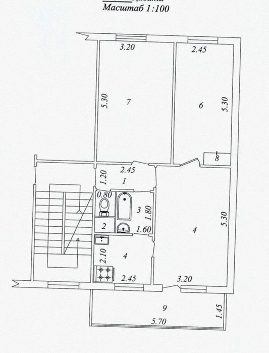 Продается 3/1/4 квартира ТТЗ-2