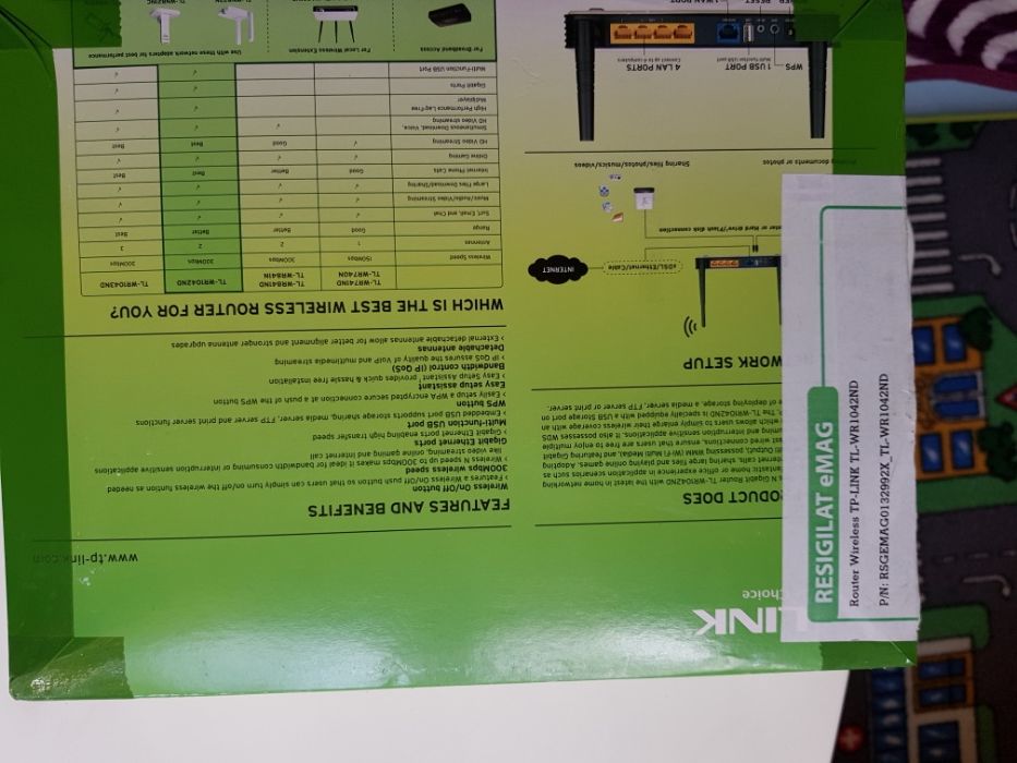 Router Wireless TP-LINK TL-WR1042ND