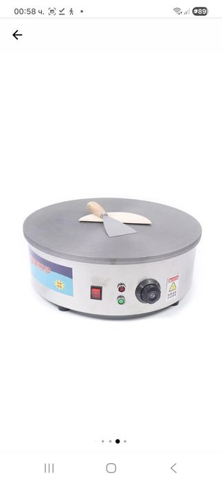 Професионална електрическа машина за палачинки (крепиера).