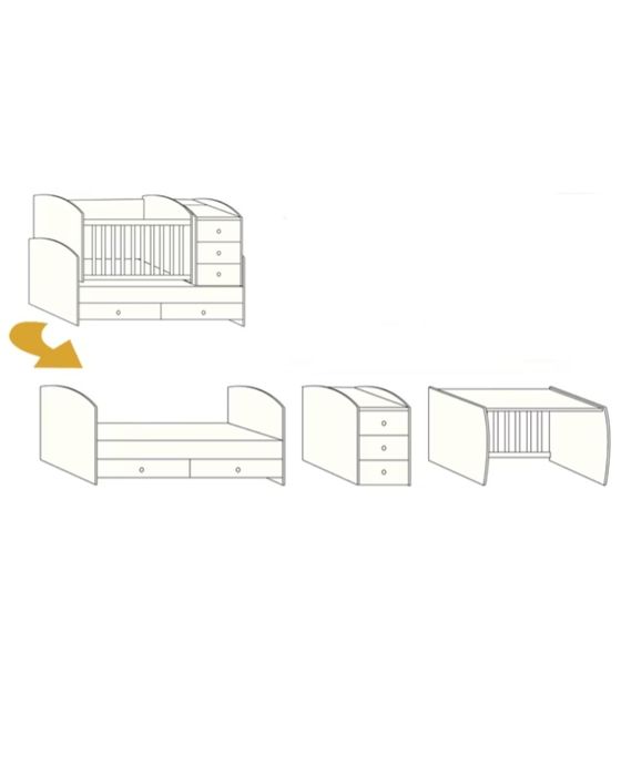 Детско легло 3 в 1