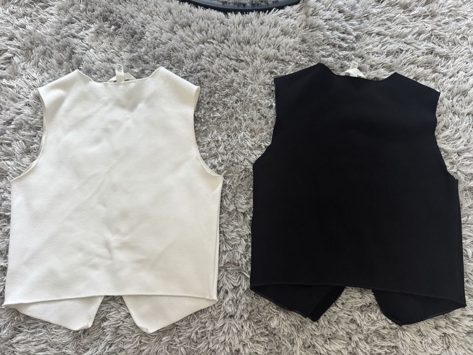 Дамски елек h&m топ бял черен