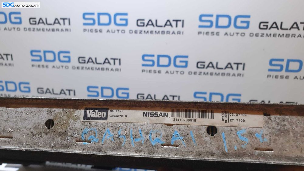 Radiator Racitor Apa Antigel Motor Nissan Qashqai 1.5 DCI 2007 - 2014 Cod 989567C 21410-JD518