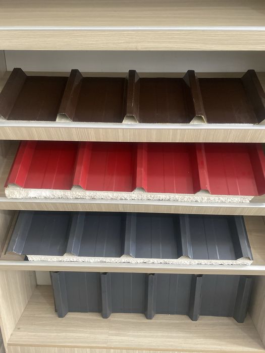 Sendvich panel bazalt (pena plas).  Сэндвич панель. Завод. Доставка