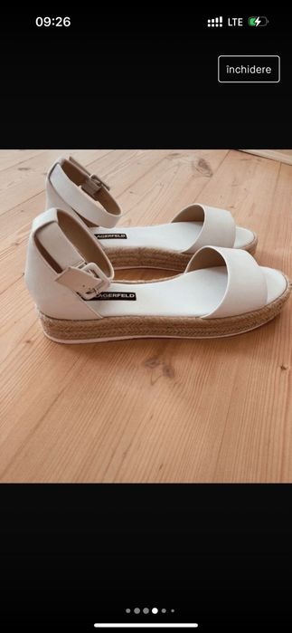 Vând sandale piele Karl Lagerfeld noi Nr 39