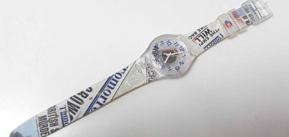 Ceas Elvetian James Bond 007 Swatch SUJK138  - Elliot Carver, rar