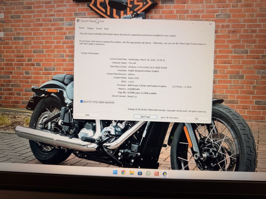 Laptop Dell Vostro 3525 -512 GB SSD-8GB RAM-Ryzen5-Stare excelenta