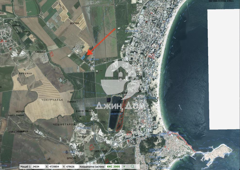 Продава се Парцел в к.к. Слънчев бряг - 4847 кв.м за 15 €/кв.м - Снимка #1