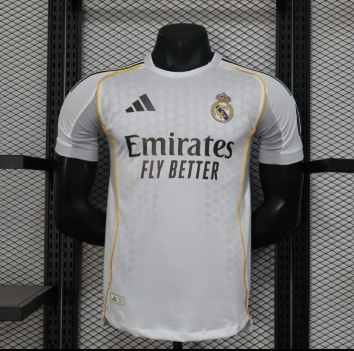 REAL MADRID 25/26 HOME AUTHENTIC JERSEY - Echipament cluburi fotbal - white