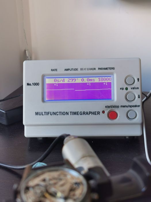 Ceas Cauny Chronograph -210 m Diver -39 mm -Funcționează perfect !