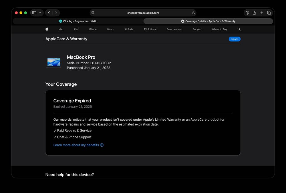 MacBook Pro M1 Pro 2021