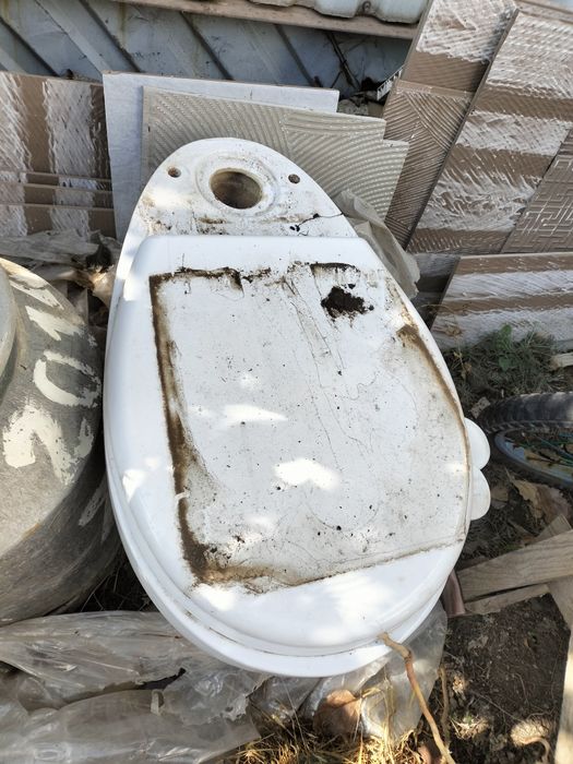 Унитаз, белый, б/у