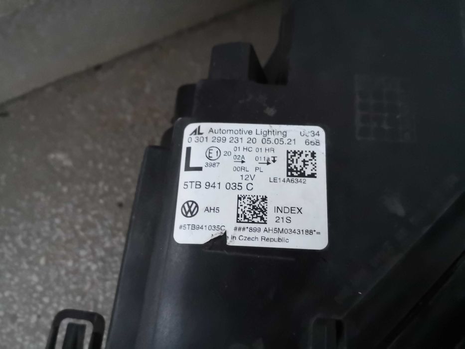 Фар Touran FULL LED ляв/Фар Туаран LED /Фар VW Touran Оригинален