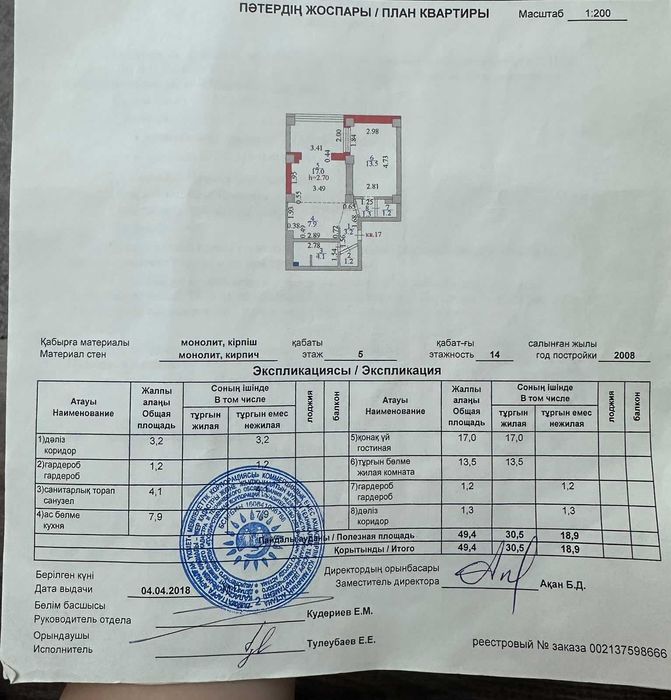 Продам 2 комнатную квартиру в ипотеку без ПВ жк Жастар на Момышулы