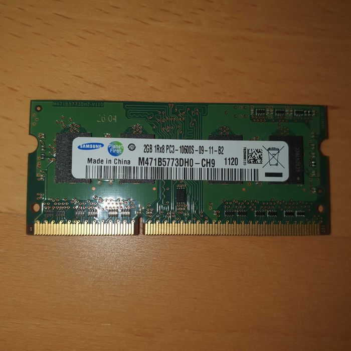 Memorie RAM laptop Samsung 2GB DDR3 SODIMM PC3-10600S