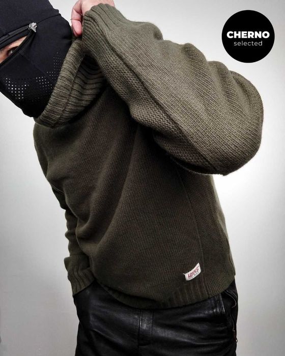 LEVI’S Red Tab мъжки вълнен пуловер с поло яка – размер XL