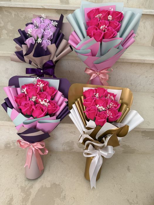 Buchet trandafiri sapun