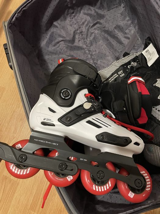 Role copii/adulti 36, cu cotiere genunchiere casca