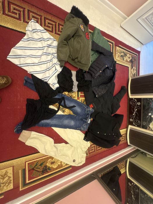 отдаю даром 42размер женские куртки брюки б/у пальто кофта пальто