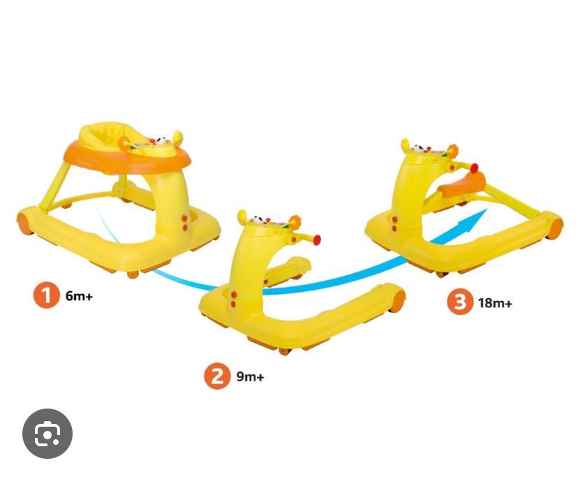 Проходика chicco 3 в 1 Baby Walker 123, оранжева