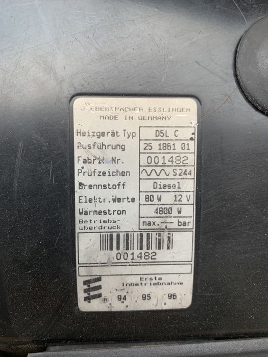 Webasto Thermo top C/Z/D/E