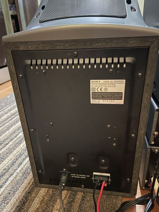 Sistem audio Hifi Sony EX100 AV si boxe  SA-EX200