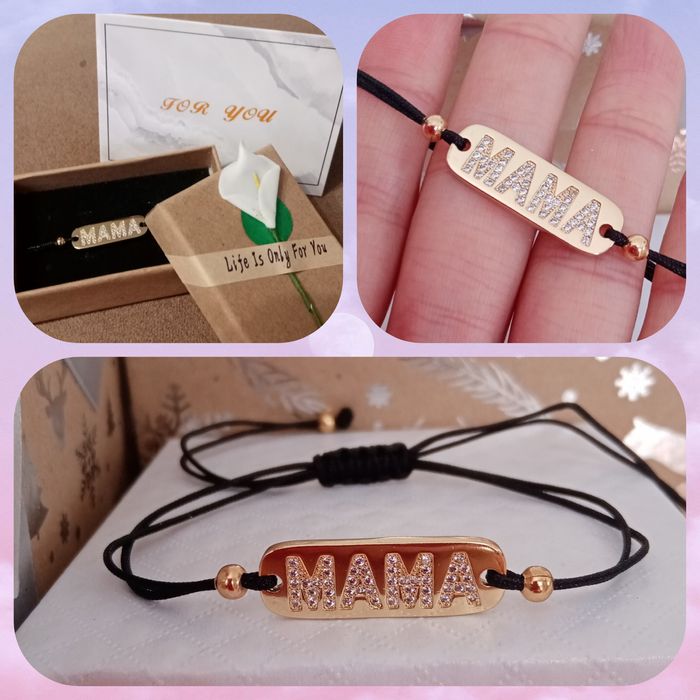 Луксозни гривни Мама с циркони