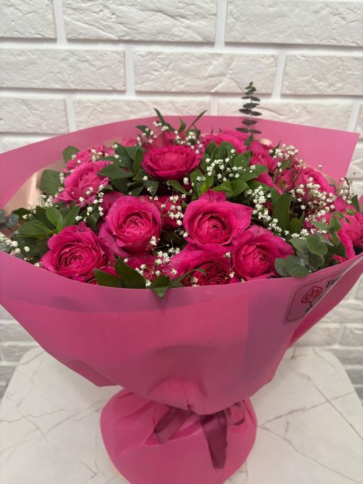 Букет роз, свежий, сегодняшний