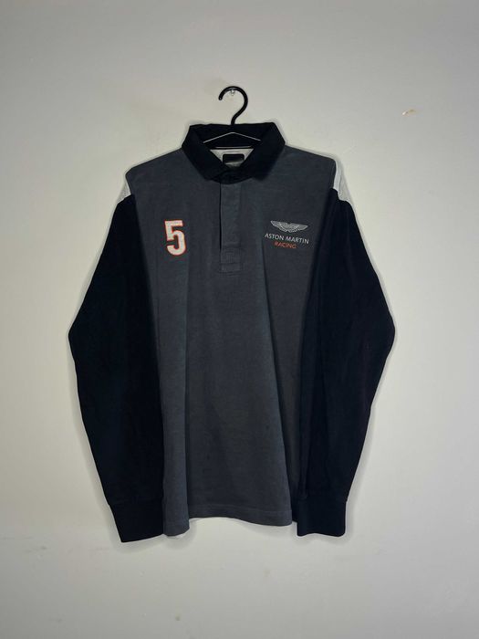 Hackett Aston Martin Racing Multi Rugby Shirt Мъжка Блуза