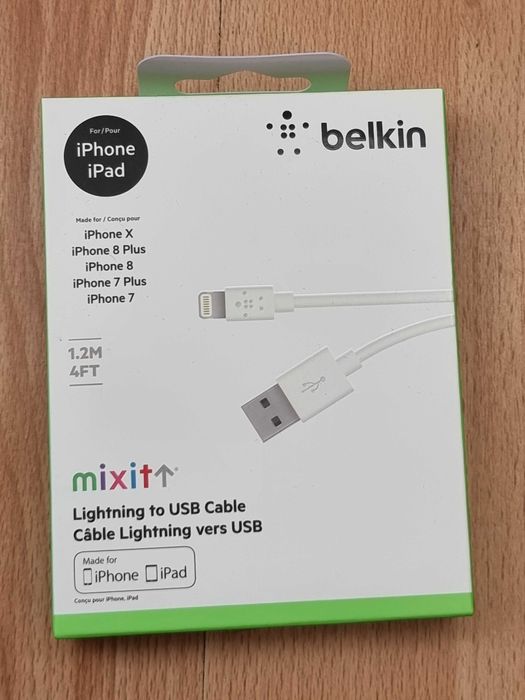 Cablu iPhone Apple Lightning - USB lung 1,2m nou sigilat