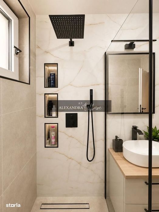 Apartament 3 camere, 2 bai, 75 mp, terasa 82 mp, garaj