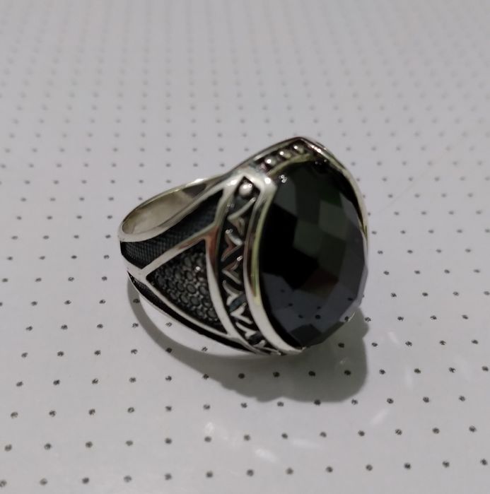 Кольцо мужское серебряное.Перстень.